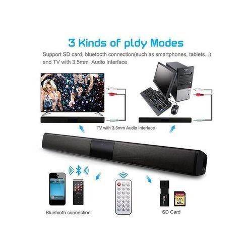 BS28B 20W Wireless Soundbar Stereo Bass TV Home Theater
