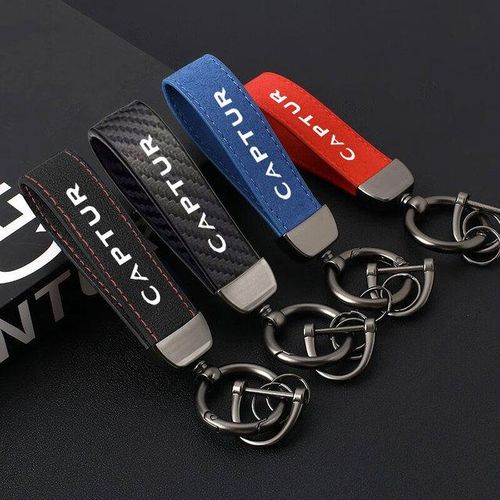 Luxury Key Chain Fashion Keychain Durable Men Women Car Key Ring Holder Horseshoe Buckle Gift For Renault Captur Car Accessories-red for Captur_WHITE