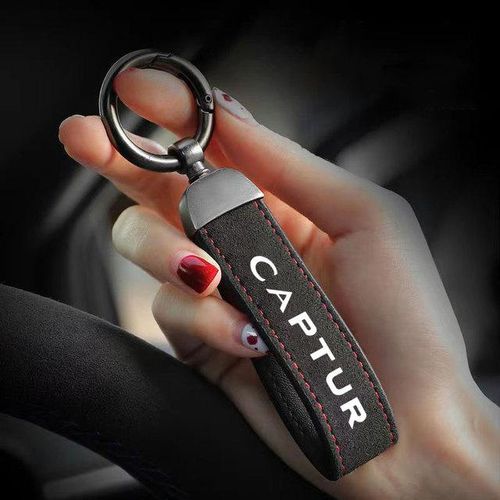 Luxury Key Chain Fashion Keychain Durable Men Women Car Key Ring Holder Horseshoe Buckle Gift For Renault Captur Car Accessories-red for Captur_WHITE