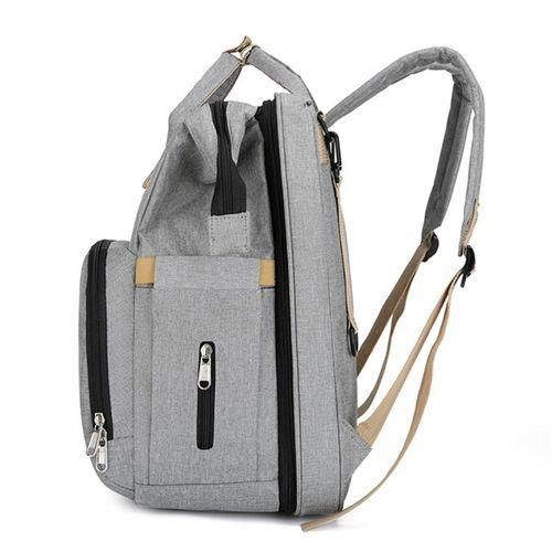 Baby Care Backpack Mommy Backpack with Portable Changing Station Grey