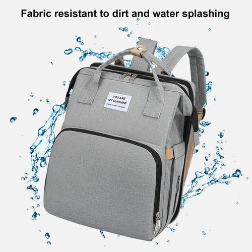 Baby Care Backpack Mommy Backpack with Portable Changing Station Grey