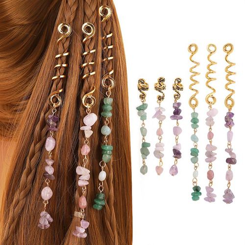 African Braiding Hair Barretts Vintage Spiral Braids Hair Tools Accessories Viking Ethnic Hairpins Hair Clip For Hair Dreadlock