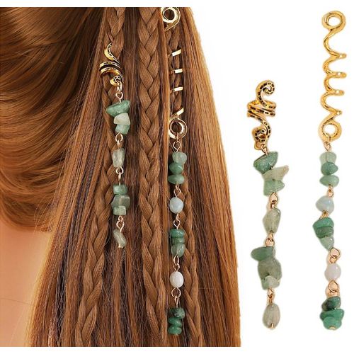 African Braiding Hair Barretts Vintage Spiral Braids Hair Tools Accessories Viking Ethnic Hairpins Hair Clip For Hair Dreadlock