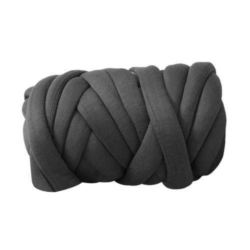 Cotton Polyester Chunky Yarn Tube Giant Yarn Arm Deep Gray NO5116