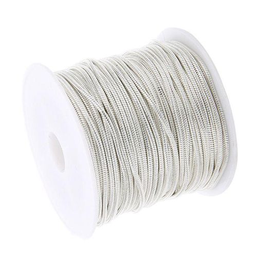 10Yds/Roll Snake Link Chain Fit European Bead Charm DIY Silver