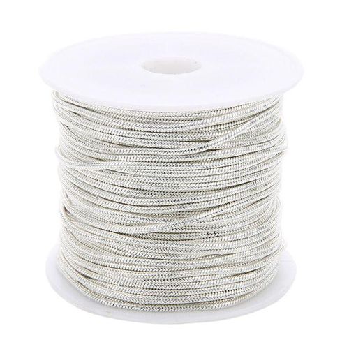 10Yds/Roll Snake Link Chain Fit European Bead Charm DIY Silver