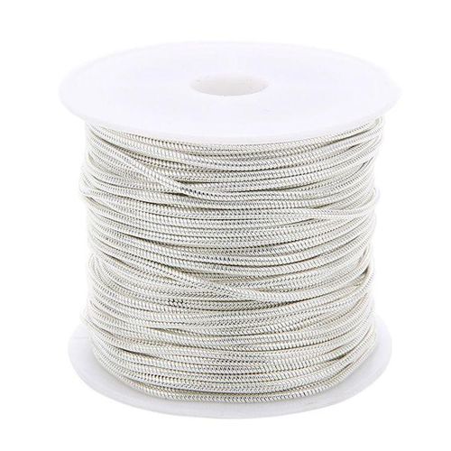10Yds/Roll Snake Link Chain Fit European Bead Charm DIY Silver