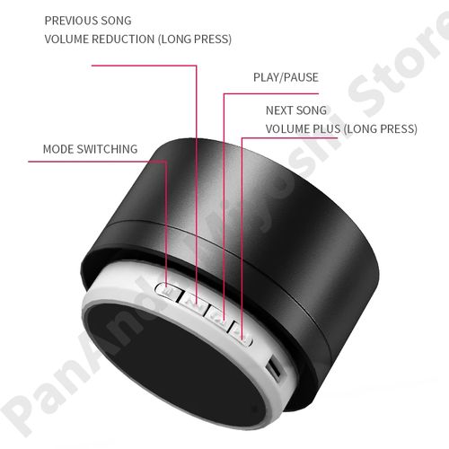 Wireless Outdoor Subwoofer MINI Portable Speaker Fm Radio