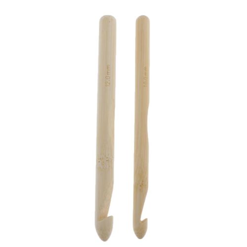 Large Wood Chunky Crochet Hook  Knitting  Weaving Tool 10mm 12mm
