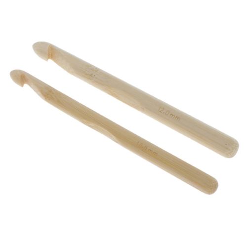 Large Wood Chunky Crochet Hook  Knitting  Weaving Tool 10mm 12mm