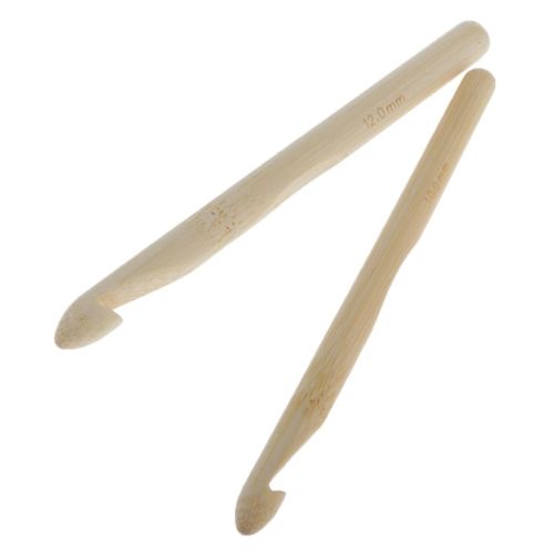 Large Wood Chunky Crochet Hook  Knitting  Weaving Tool 10mm 12mm