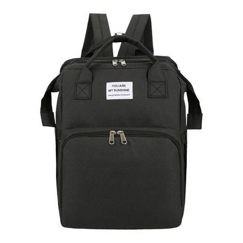 Baby Care Backpack Mommy Backpack with Portable Changing Station Black