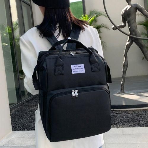 Baby Care Backpack Mommy Backpack with Portable Changing Station Black