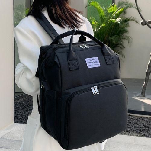 Baby Care Backpack Mommy Backpack with Portable Changing Station Black
