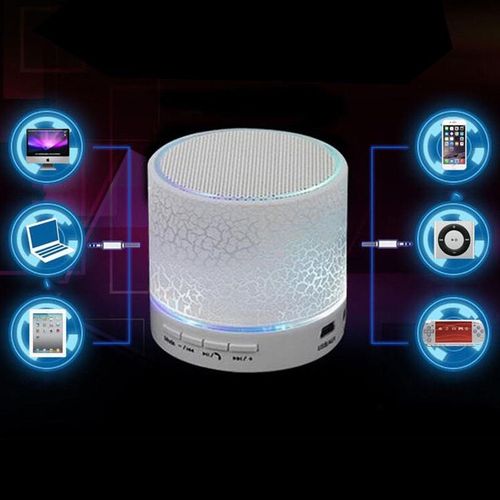Mini Portable Wireless Bluetooth-compatible Speaker-White