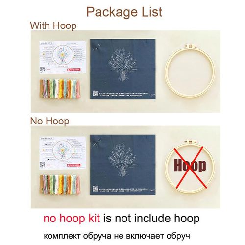 Animal Embroidery Kit For Beginners Hand Diy Craft Kits Cats Embroidery Cross Stitch Kits Needlework Hoop Tool Handmade Sewing