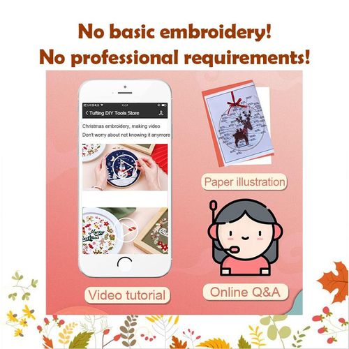 Animal Embroidery Kit For Beginners Hand Diy Craft Kits Cats Embroidery Cross Stitch Kits Needlework Hoop Tool Handmade Sewing