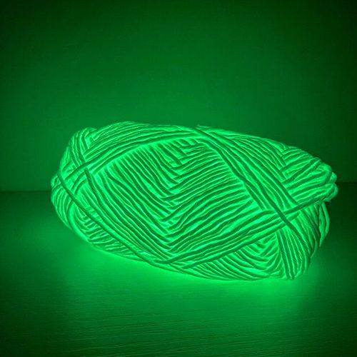 50g/ Luminous Knitting Yarn Novel Functional Glow Dark Polyester Chunky Thread 2mm For Crochet Sweater Freeshipping