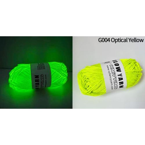 50g/ Luminous Knitting Yarn Novel Functional Glow Dark Polyester Chunky Thread 2mm For Crochet Sweater Freeshipping