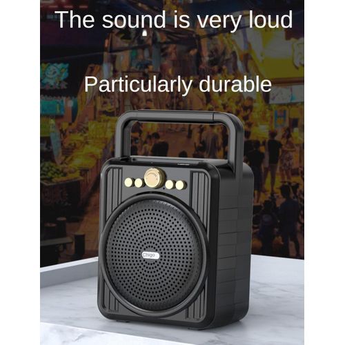 Chigo Wireless Bluetooth speaker Voice announcer Large volume audio card Outdoor home microphone K song stereo