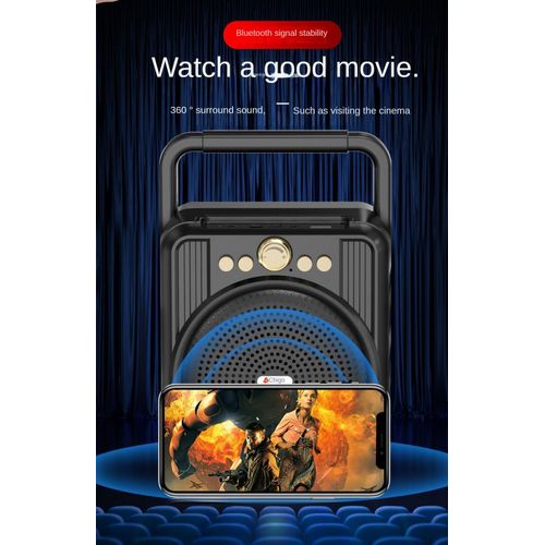 Chigo Wireless Bluetooth speaker Voice announcer Large volume audio card Outdoor home microphone K song stereo