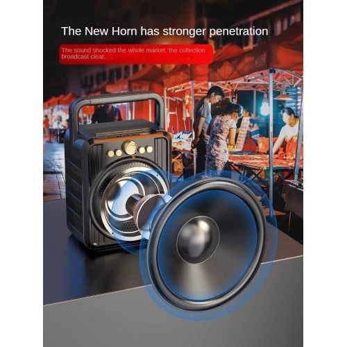 Chigo Wireless Bluetooth speaker Voice announcer Large volume audio card Outdoor home microphone K song stereo