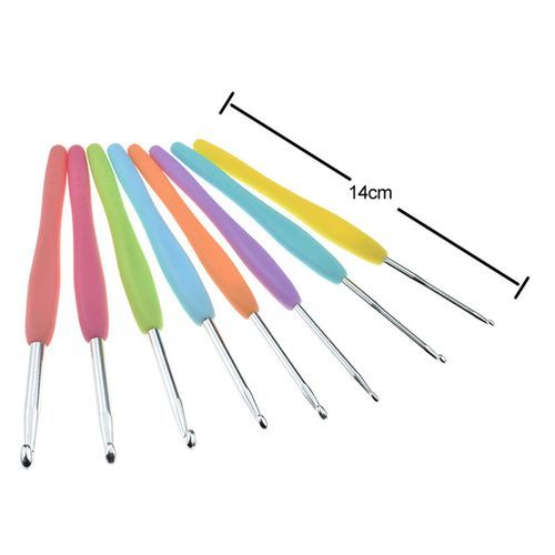 57PCS Crochet Hooks Set Colorful Crochet Hooks Knit