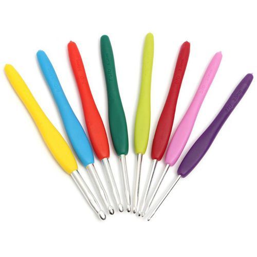 57PCS Crochet Hooks Set Colorful Crochet Hooks Knit