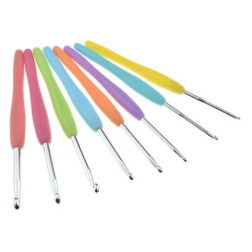 57PCS Crochet Hooks Set Colorful Crochet Hooks Knit