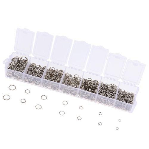 1500 Pcs Open Jump Rings Box Set For DIY Jewelry Making Finding Silver