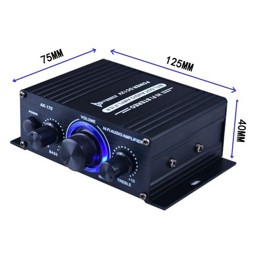 AK170 Audio  Amplifier Portable Sound Amplifier Speaker Amp