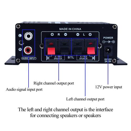 AK170 Audio  Amplifier Portable Sound Amplifier Speaker Amp