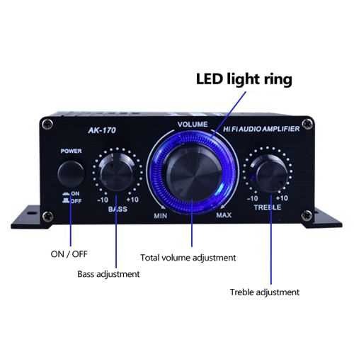 AK170 Audio  Amplifier Portable Sound Amplifier Speaker Amp