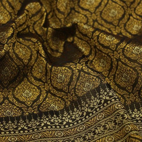 45x100cm Southeast Ethnic Polyester Brocade Jacquard Satin Fabric For Thai Women's Traditional Dress Cloth Burma Saree