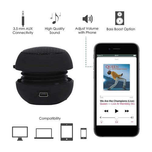 915 Generation Mini Speaker Portable Rechargeable Travel Speaker with Aux