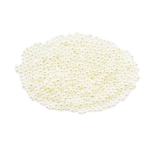 Round Pearl Loose Beads With Hole For Beading DIY Bracelet