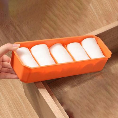 Lingeries Storage Bins Stackable With 5 Compartments