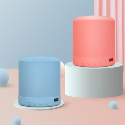 Portable Mini Wireless Bluetooth-compatible Hands-free-Pink