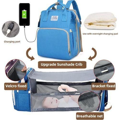 Multifunctional Diaper Bag Bag Travel Backapack Bebe Bed Nappy Changing Table Pads Maternity Nursing Handbag Stroller Nappy Bag