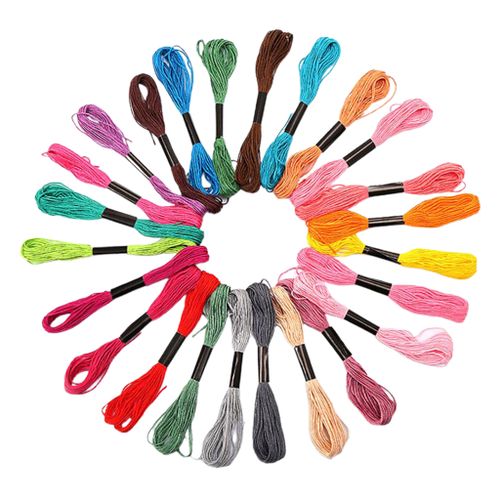 Embroidery Floss Cross Stitch Threads Friendship Bracelets 24Color