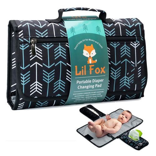 Portable Baby Diaper Changing Pad Convenient to Use Multipurpose Travel Bag Suitable for Thoughtful Baby Shower Gifts,Blue Arrow NO5148