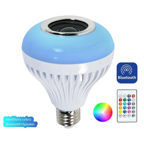 Wireless Bluetooth-compatible E27 B22 LED Light Bulb Music