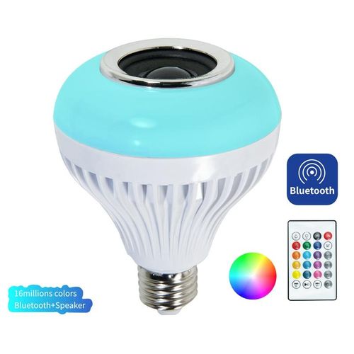 Wireless Bluetooth-compatible E27 B22 LED Light Bulb Music