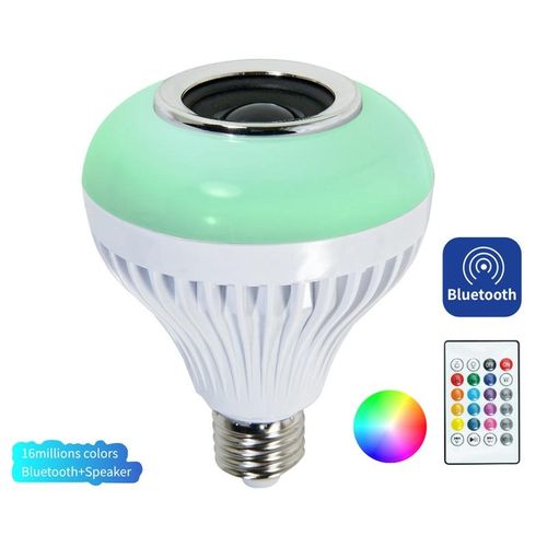 Wireless Bluetooth-compatible E27 B22 LED Light Bulb Music