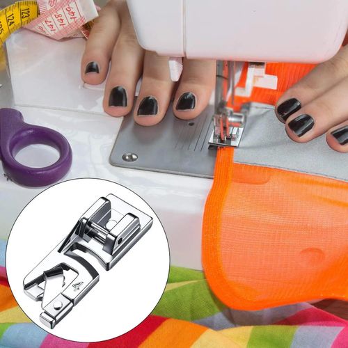 3Pcs Narrow Rolled Hem Sewing Machine Presser Foot Set Suitable for Household Multi-Function Sewing Machines 3 mm 4 mm and 6 mm