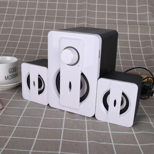 X3000 Stereo Heavy Bass Bluetooth Speaker, Support TF Card / USB / AUX / FM (White)