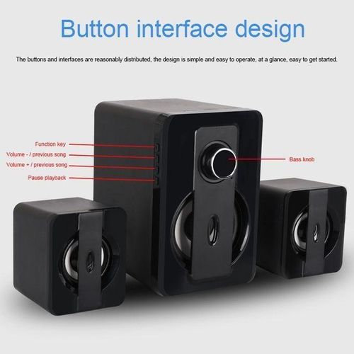 X3000 Stereo Heavy Bass Bluetooth Speaker, Support TF Card / USB / AUX / FM (White)