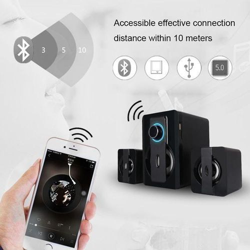 X3000 Stereo Heavy Bass Bluetooth Speaker, Support TF Card / USB / AUX / FM (White)