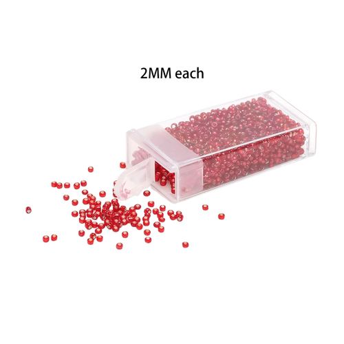 1000Pcs Glass Seed Beads  2mm Craft Beads For Red