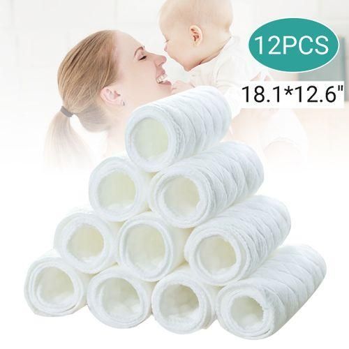 20PCS Organic Flatfold Birdseye Reusable Cloth Diaper, 20pk